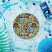 ハロウィンモンスターマッシュ ペーパープレート (パーティー)