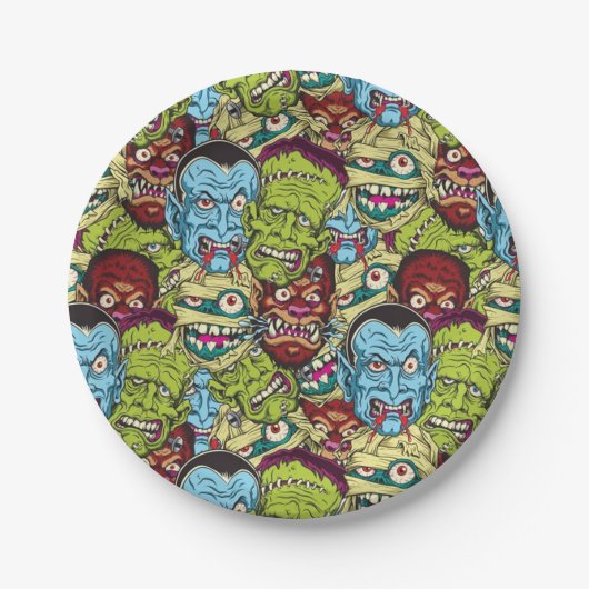 ハロウィンモンスターマッシュ ペーパープレート (正面)