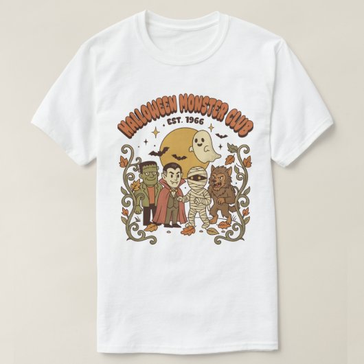 ハロウィンモンスター倶楽部 Tシャツ (デザイン正面)