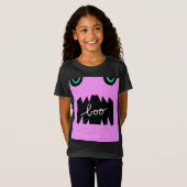 ハロウィンモンスター巨大な歯のブー Tシャツ (正面フル)