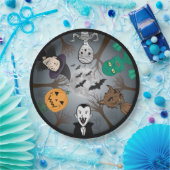 ハロウィンモンスター ペーパープレート (パーティー)