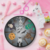 ハロウィンモンスター ペーパープレート (パーティー)