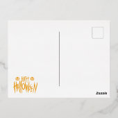 ハロウィンモンスター 箔シーズンポストカード (裏面)