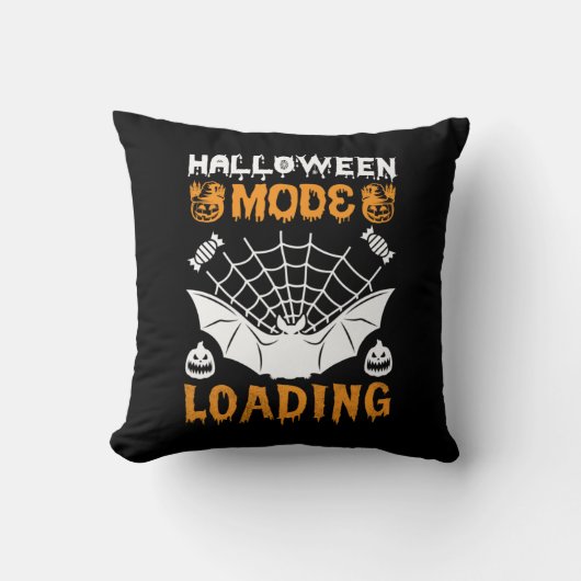 ハロウィンモードのロード誕生日 クッション (正面)