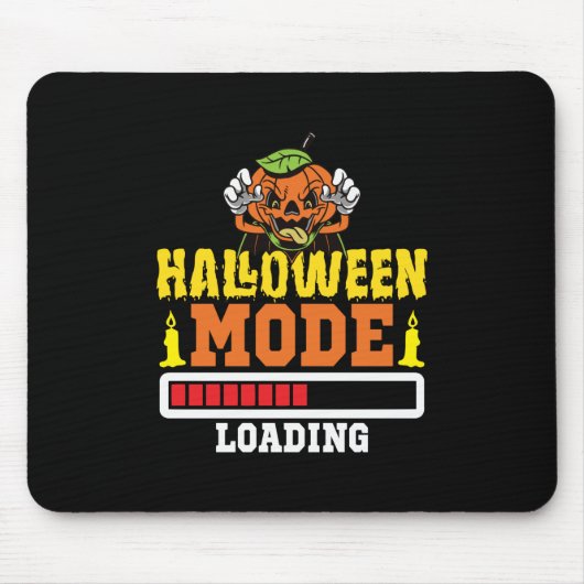 ハロウィンモードのロード誕生日 マウスパッド (正面)
