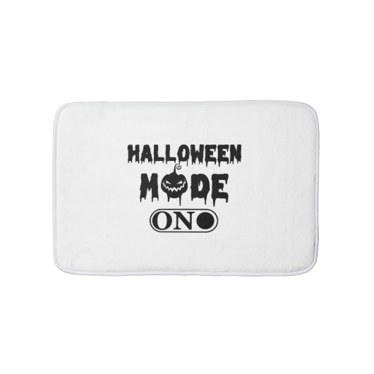 ハロウィンモードオン – パーティーハロウィンカボチャ バスマット (正面)