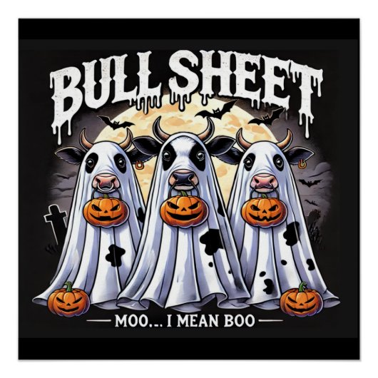 ハロウィンモーブルシートおもしろい ポスター (正面)