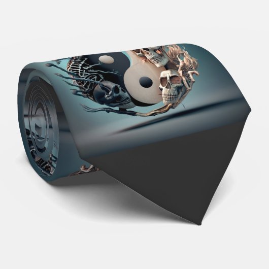 ハロウィンヤンスケルトンアート ネクタイ (ロール)