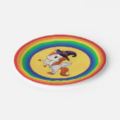 ハロウィンユニコーンペガサス魔女 ペーパープレート (アングル)