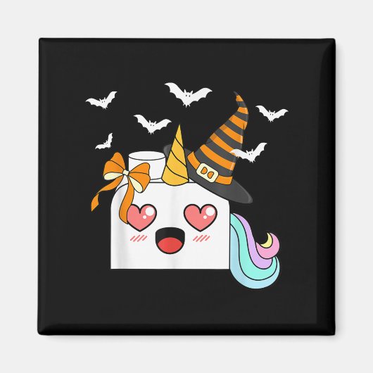 ハロウィンユニコーンマスタービルダーブロック建物K マグネット (正面)