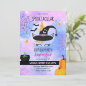 ハロウィンユニコーン招待状 招待状 (スタンド正面)