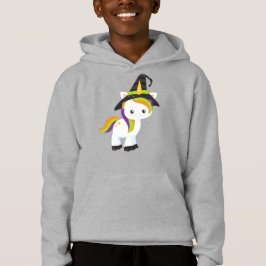 ハロウィンユニコーン，かわいいユニコーン，ウィッチハット，星