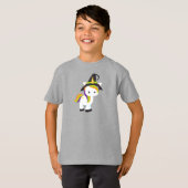 ハロウィンユニコーン，かわいいユニコーン，ウィッチハット，星 Tシャツ (正面フル)
