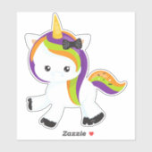 ハロウィンユニコーン,かわいいユニコーン,魔法ユニコーン シール (シート)
