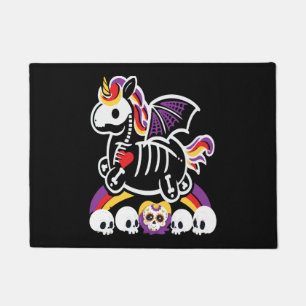ハロウィンユニコーン ドアマット