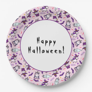 ハロウィンユニコーン ペーパープレート