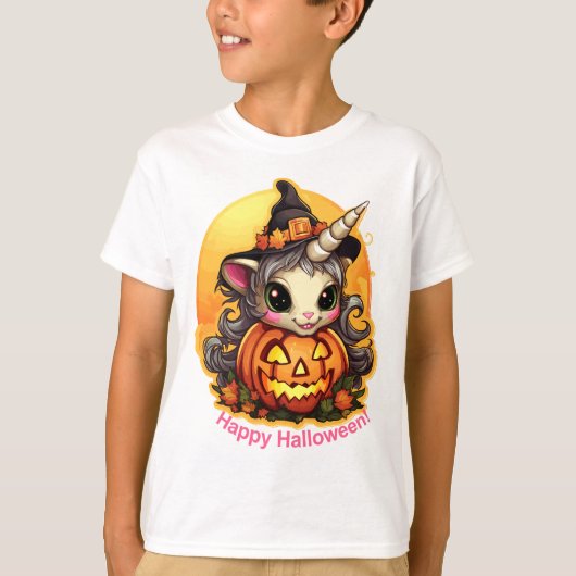 ハロウィンユニコーン Tシャツ (正面)