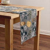 ハロウィンユニークパターン ショートテーブルランナー (インサイチュ)