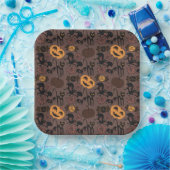 ハロウィンユニークパタ不気味ーン ペーパープレート (パーティー)