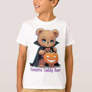 ハロウィンユニークヴァンパイアテディベアこうもりウィング Tシャツ