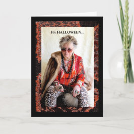 ハロウィンユーモアのあるとカフェインカード カード