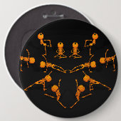 ハロウィンヨガクラス 缶バッジ (正面&裏面)