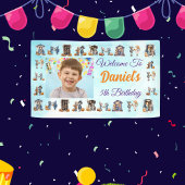 ハロウィンライトブルーの子供たちのお誕生日 横断幕