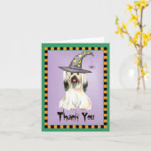 ハロウィンラサアプソサンキューカード カード (黄色い花)