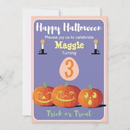 ハロウィンラブル誕生日 パーソナライズされた 招待状