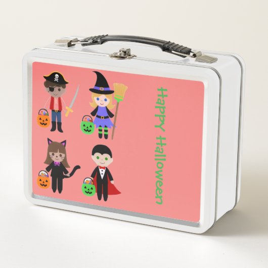 ハロウィンランチボックス - スプーキーで楽しい食事の収納 メタルランチボックス (正面)