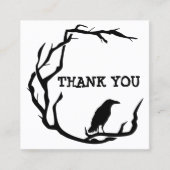 ハロウィンリース感謝していクロウユーのご注文 スクエア名刺 (正面)