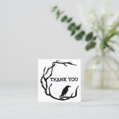 ハロウィンリース感謝していクロウユーのご注文 スクエア名刺 (スタンド正面)