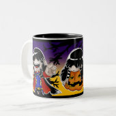 ハロウィンルーシー ツートーンマグカップ (正面左)