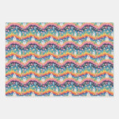 ハロウィンレインボー幽霊 ラッピングペーパーシート (正面2)