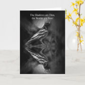 ハロウィンレイヴンカラス恵み詩カード カード (黄色い花)