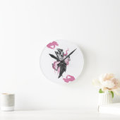 ハロウィンレイヴン丸アクリル壁時計w ラウンド壁時計 (ホーム)