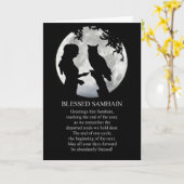 ハロウィンレディーアンドフクロムーンサバット カード (黄色い花)