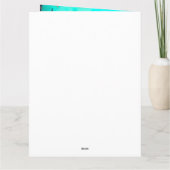 ハロウィンロシアのブルー猫カボチャ怖い カード (裏面)