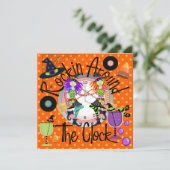 ハロウィンロックンザのまわりにクロック招待状 招待状 (スタンド正面)