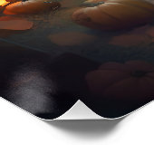 ハロウィンワイマラーとカボチャ怖い ポスター (コーナー)