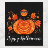 ハロウィンワイン ワインラベル (シングルラベル)