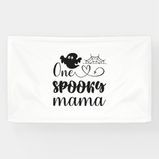 ハロウィンワン不気味ママ誕生日 横断幕
