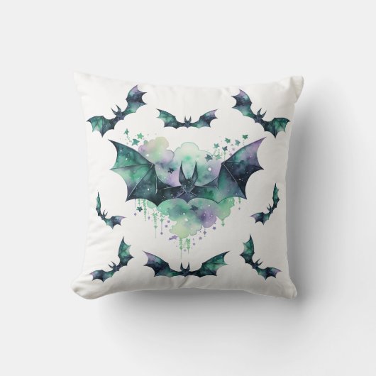 ハロウィンヴァンパイアこうもり装飾用クッション クッション (正面)