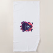 ハロウィンヴァンパイアゲーマー ビーチタオル (正面)