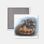 ハロウィンヴァンパイアフクロウ マグネット (正面/裏面)
