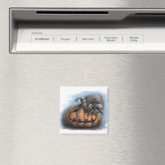 ハロウィンヴァンパイアフクロウ マグネット (インサイチュ (食洗機))