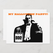 ハロウィンヴァンパイア招待状 招待状 (正面/裏面)