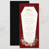 ハロウィンヴァンパイア棺ウェディングパーティーメニュー メニュー (正面/裏面)