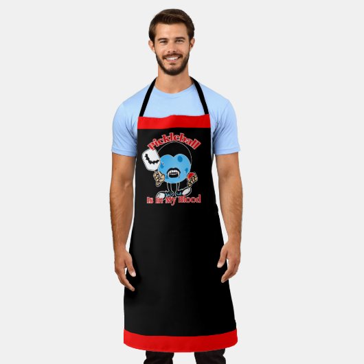 ハロウィンヴァンパイア – Pickleball Is In My Blood エプロン (着用した状態)