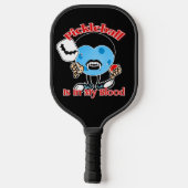 ハロウィンヴァンパイア – Pickleball Is In My Blood ピックルボールラケット (裏面)